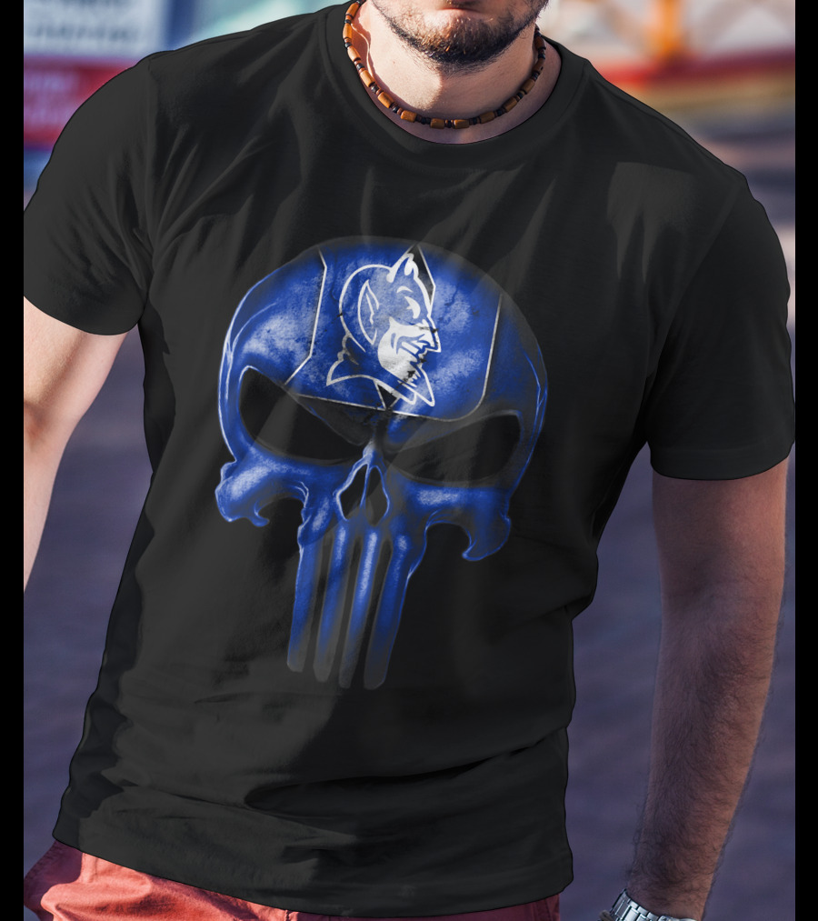 Skull Punisher Duke Blue Devils T-Shirt