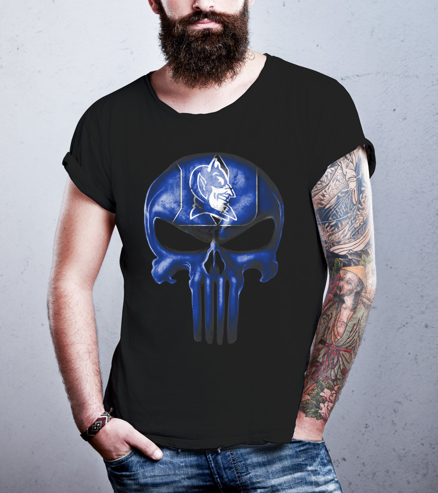 Skull Punisher Duke Blue Devils T-Shirt