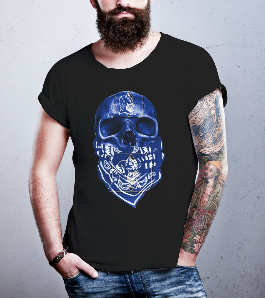 Skull Bandana Duke Blue Devils T-Shirt