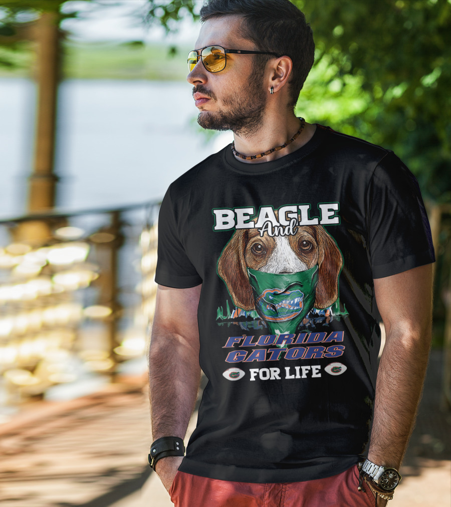 Beagle And Florida Gators For Life T-Shirt