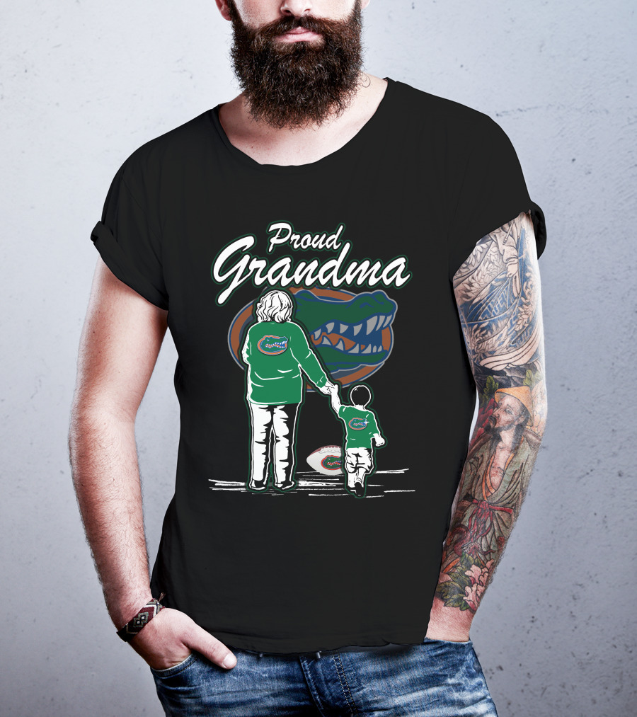 Proud Grandma Florida Gators Football Family T-Shirt