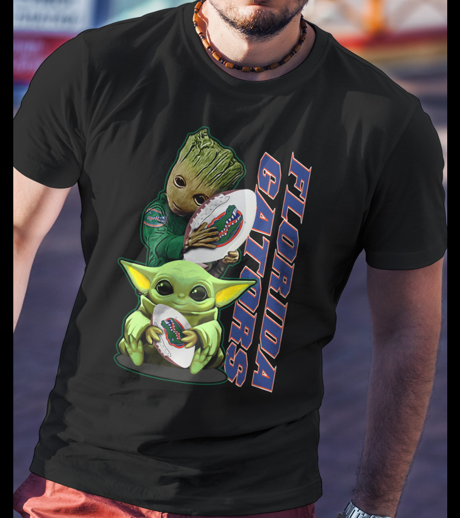 Florida Gators Grzd Yoda Groot Football T-Shirt