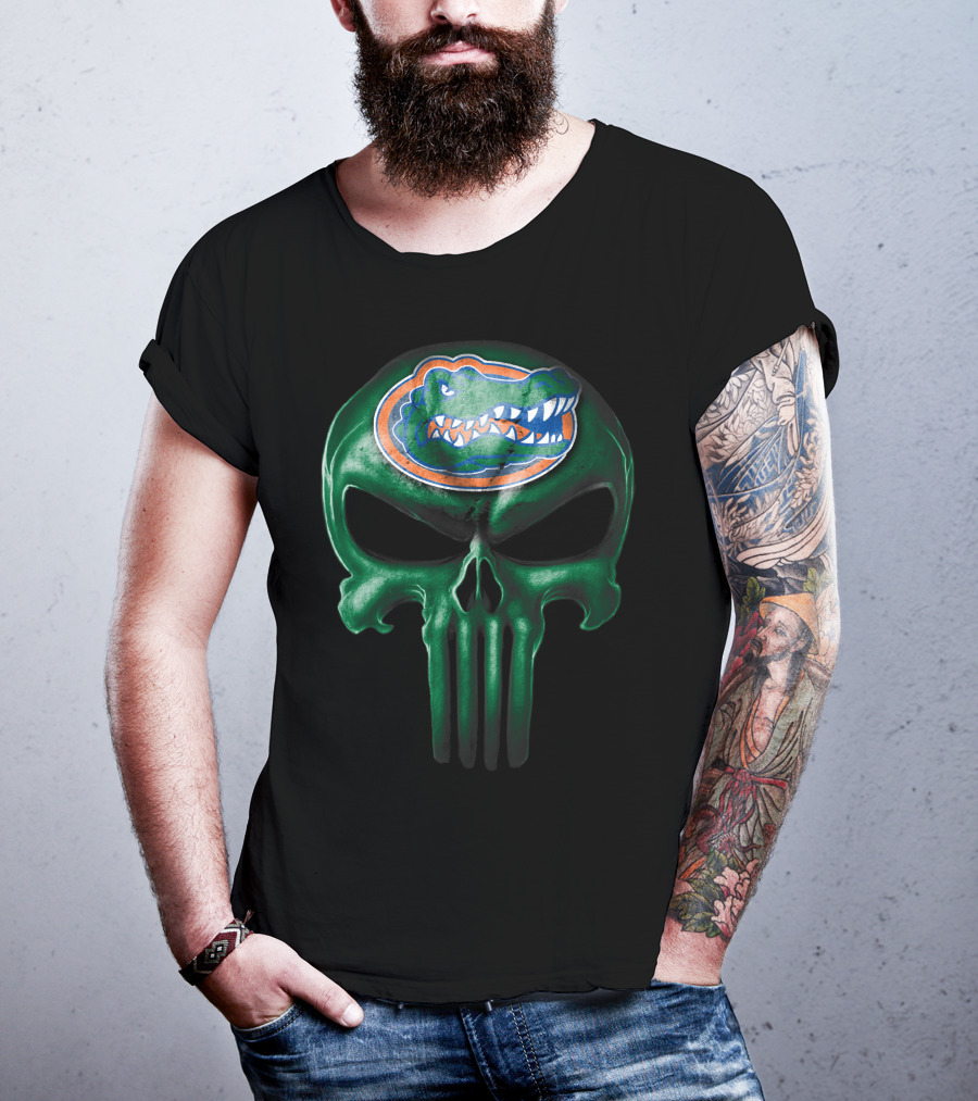 Florida Gators Skull Logo Hybrid T-Shirt