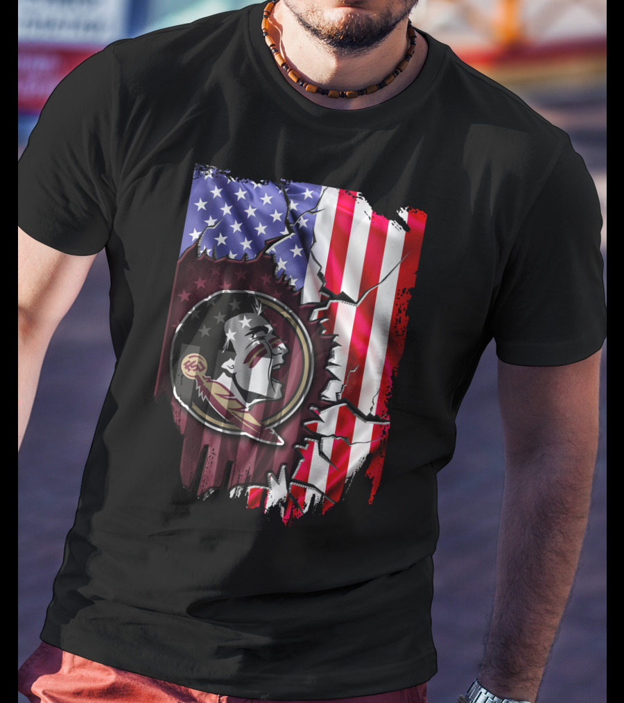 Florida State Seminoles American Flag Elements T-Shirt
