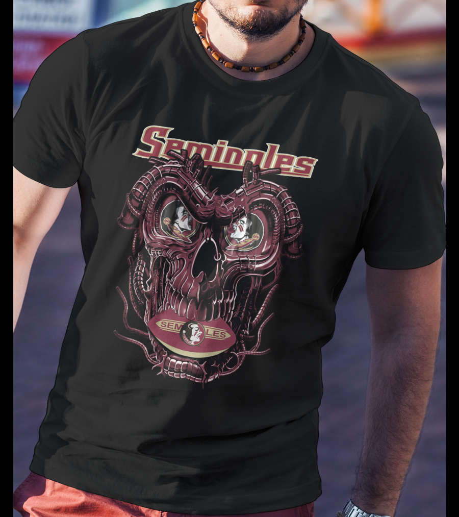 Seminoles Dragonskull Florida State Seminoles Football T-Shirt