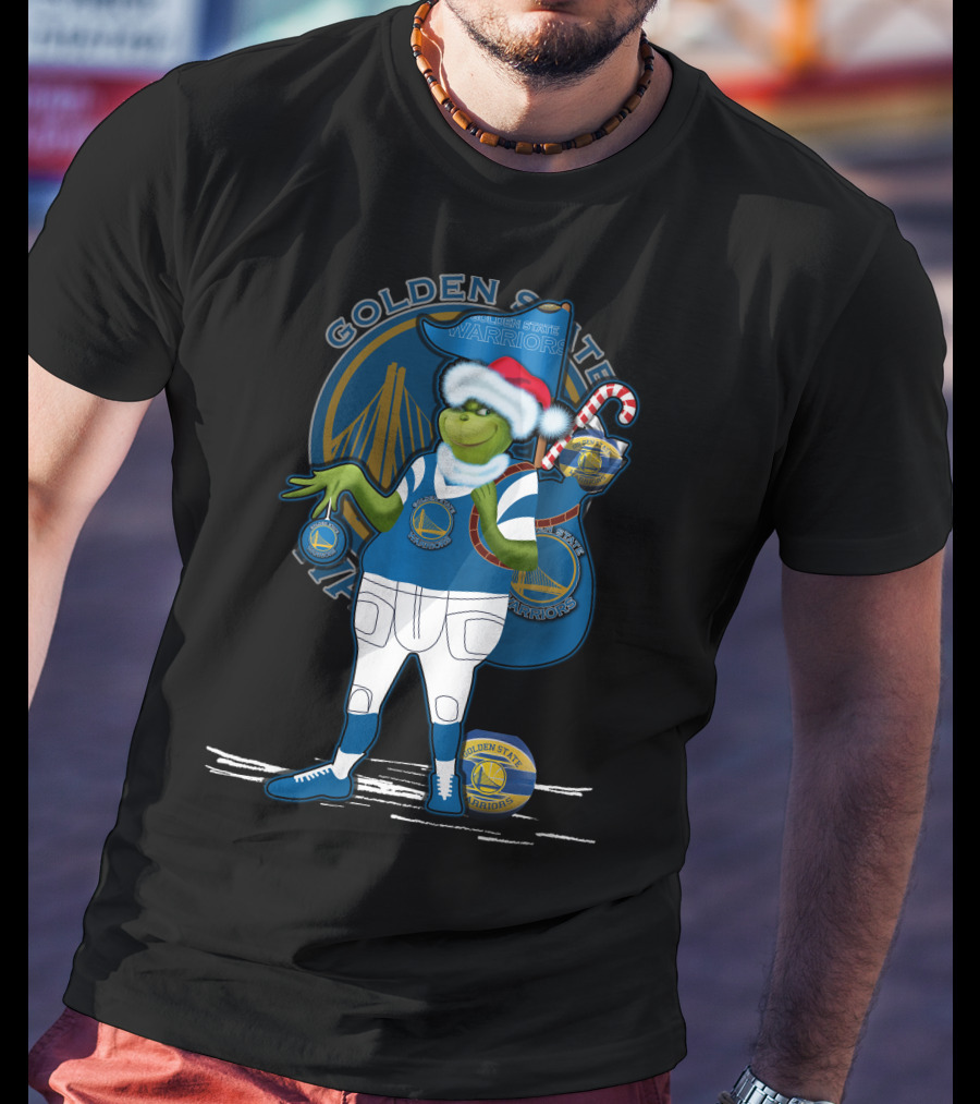 Grinchxmas Golden State Warriors Holiday Character Collaboration T-Shirt