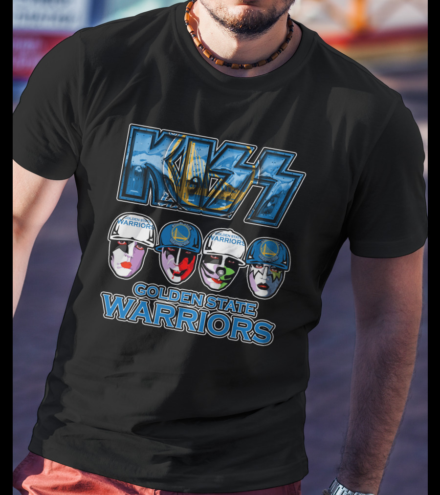 Kiss Golden State Warriors Tribute Faces T-Shirt