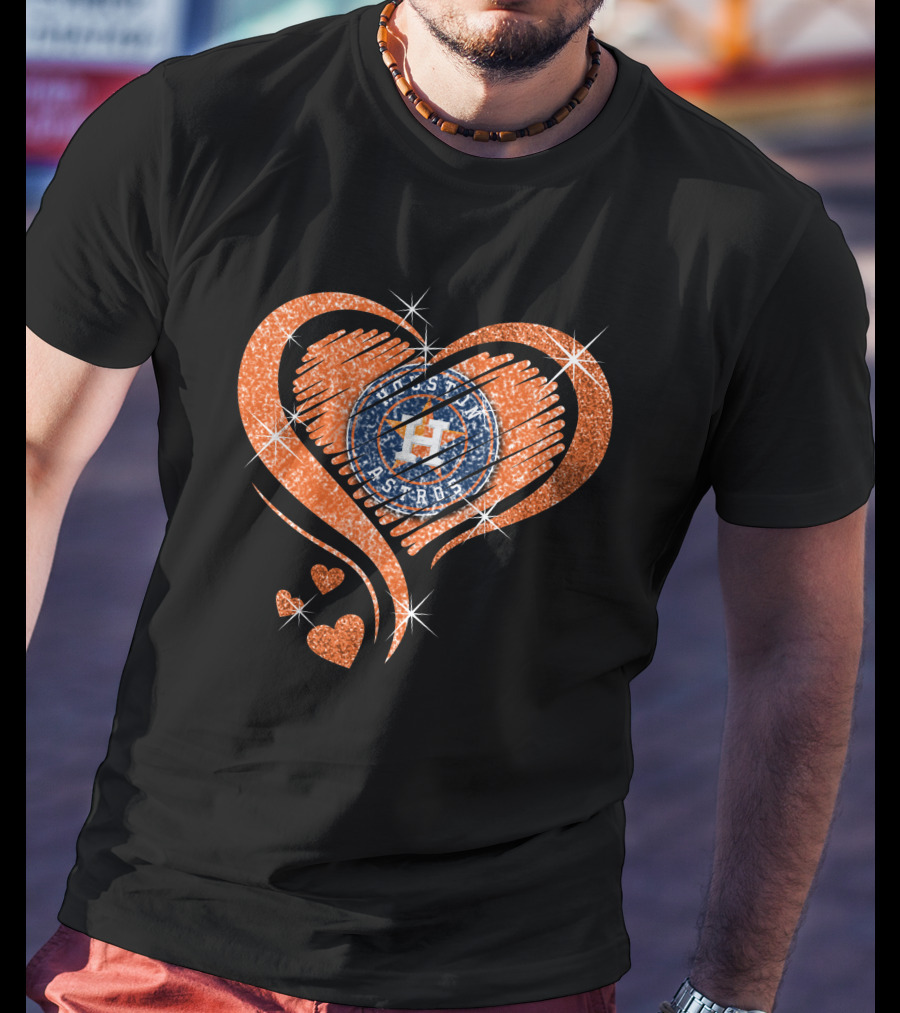 Houston Astros Heart T-Shirt