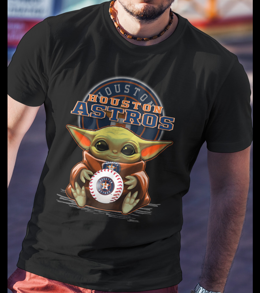 Houston Astros Yoda Baseball Team T-Shirt