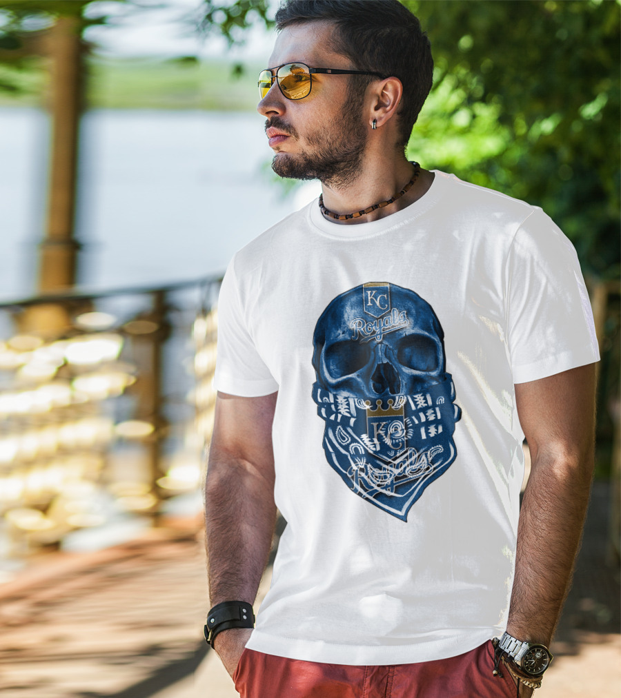 KC Royals Skull Bandana T-Shirt