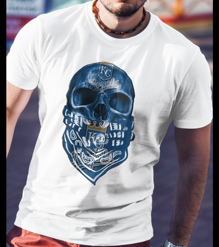 KC Royals Skull Bandana T-Shirt