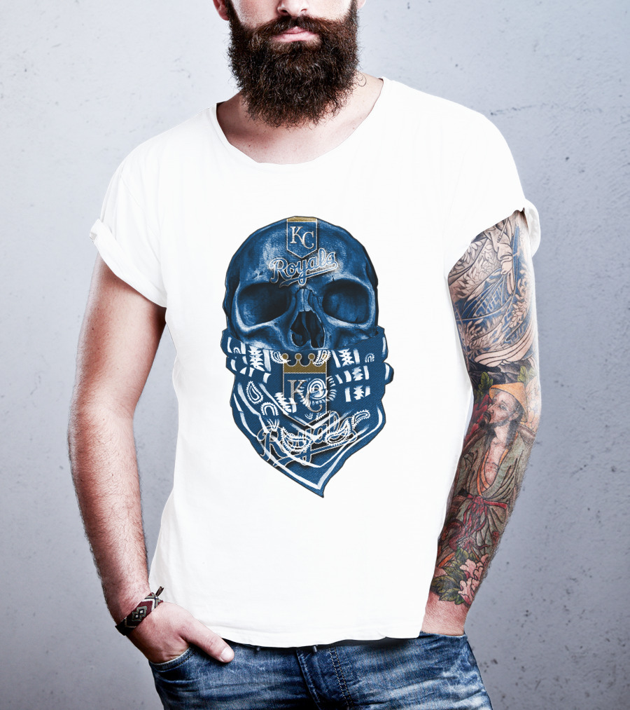 KC Royals Skull Bandana T-Shirt