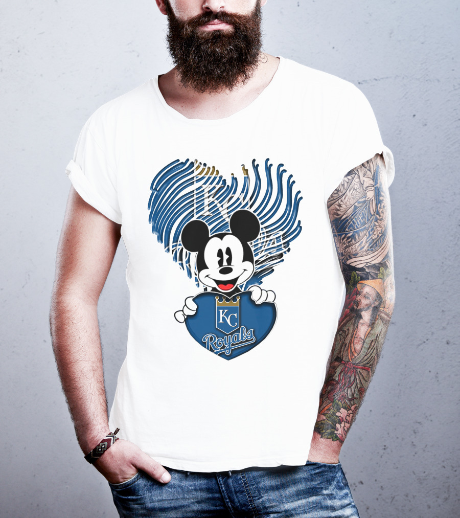 KC Royals Mickey Baseball T-Shirt