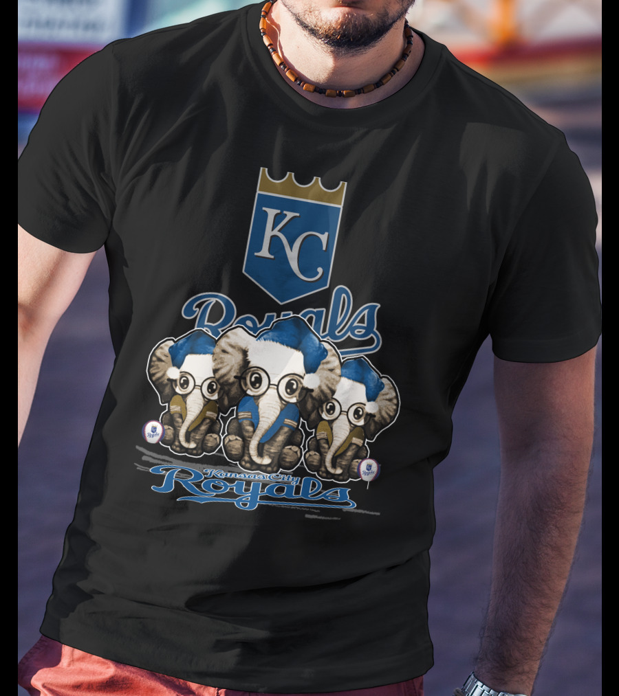 Kansas City Royals Christmas Elephants KC Royals T-Shirt