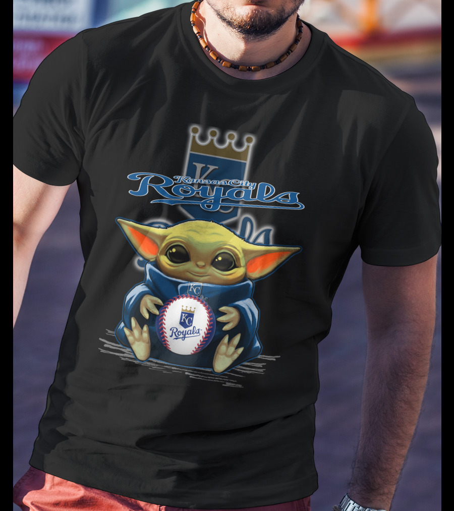 Kansas City Royals Yoda Baseball Fan T-Shirt