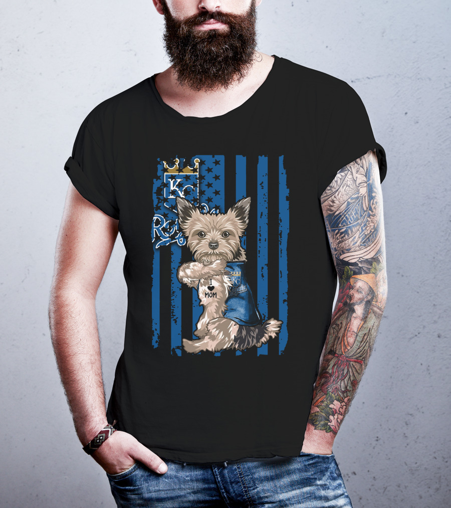 Yorkshire Terrier KC Royals I Love Mom T-Shirt
