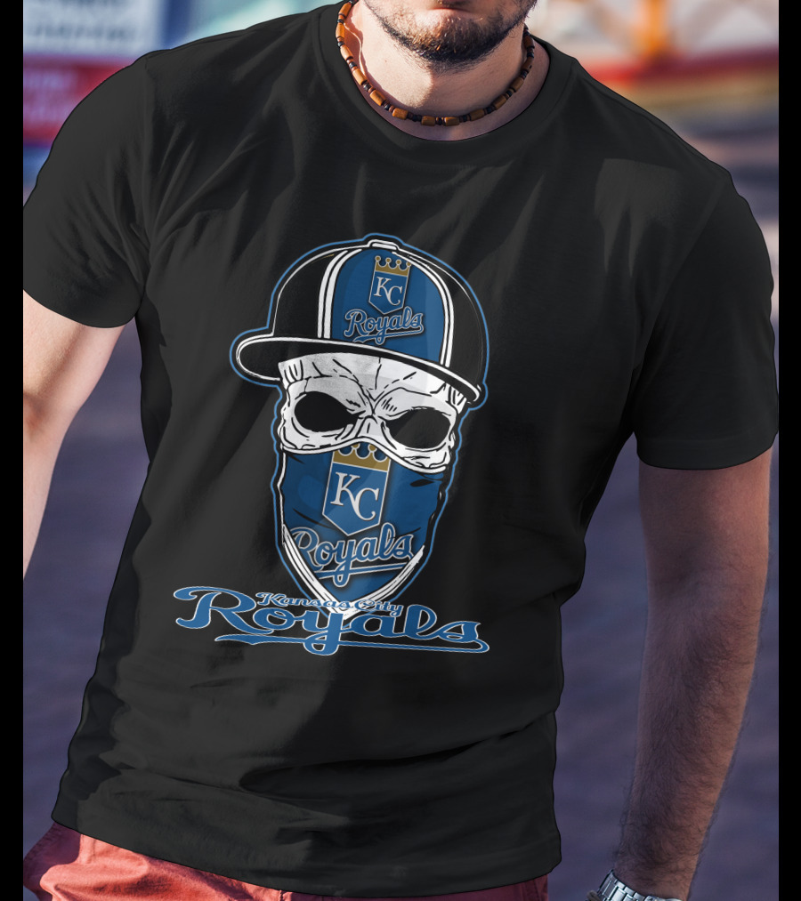 Kansas City Royals Skull Hat Logo Royals T-Shirt