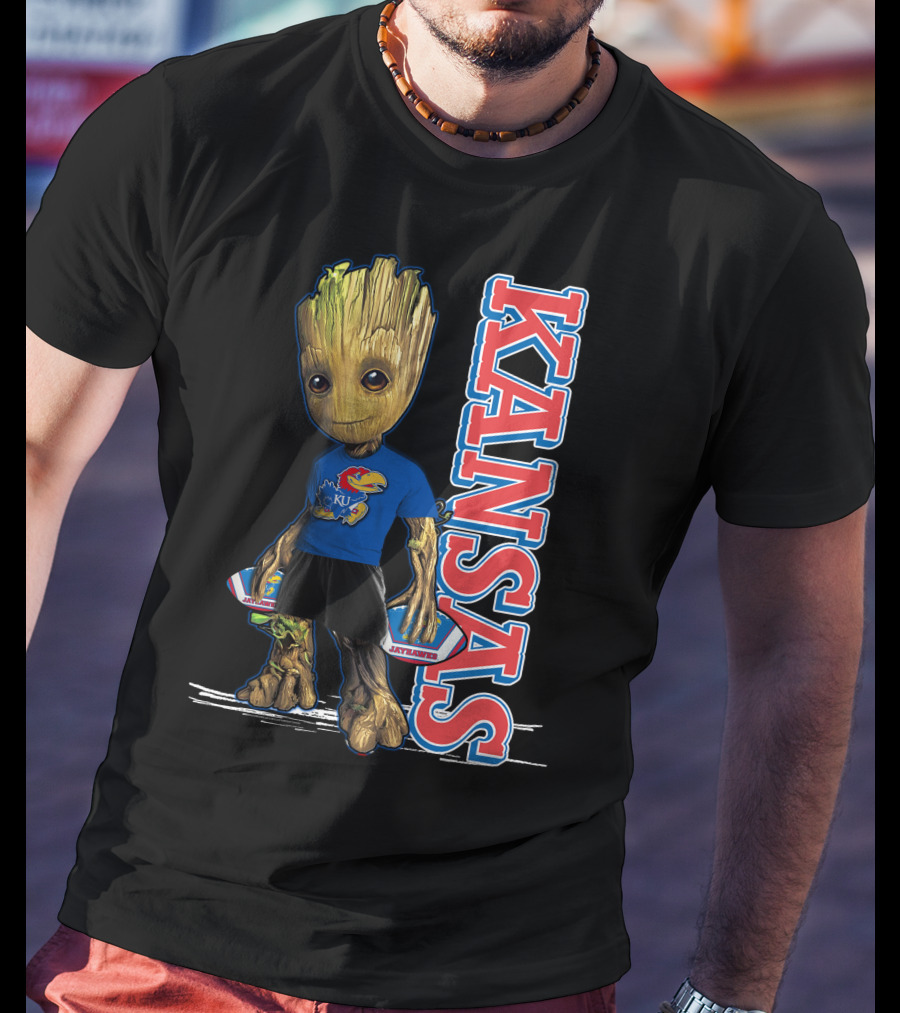 Groot Kansas Jayhawks KU Jayhawk Fan T-Shirt