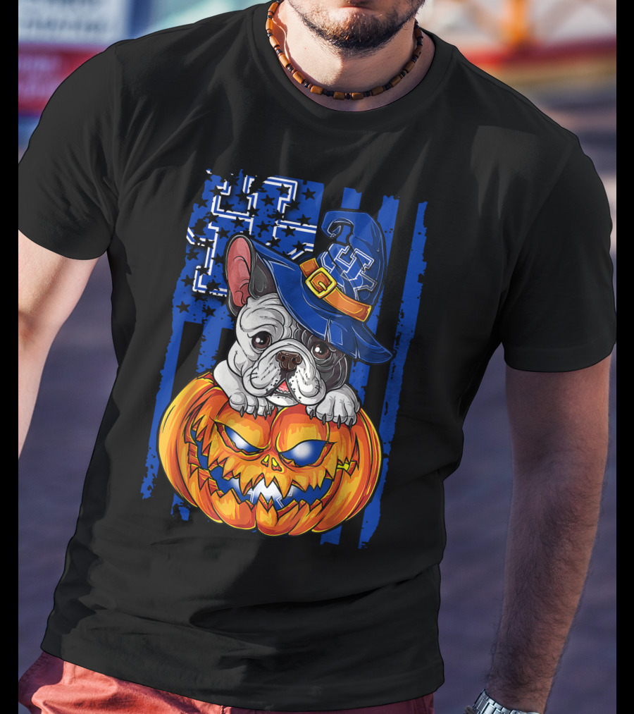 Hlw Bulldog Kentucky Wildcats Halloween Pumpkin Hat T-Shirt