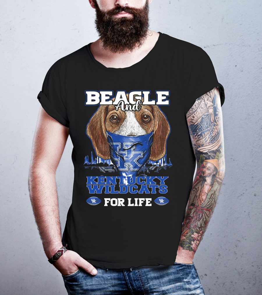 Beagle And Kentucky Wildcats For Life T-Shirt