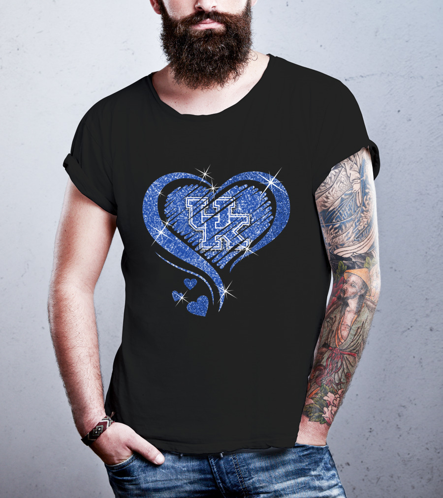 Heart Sparkle UK Kentucky Wildcats T-Shirt