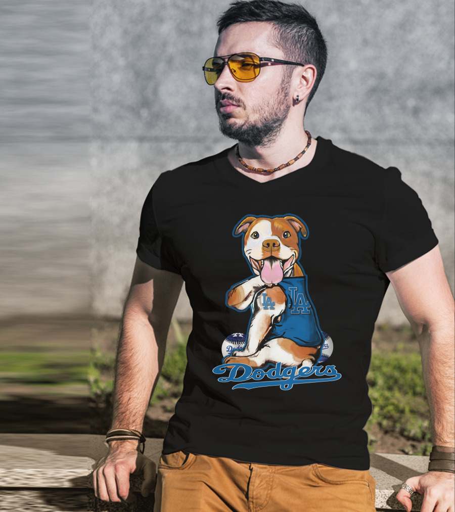 Pittbull LA Dodgers Baseball T-Shirt