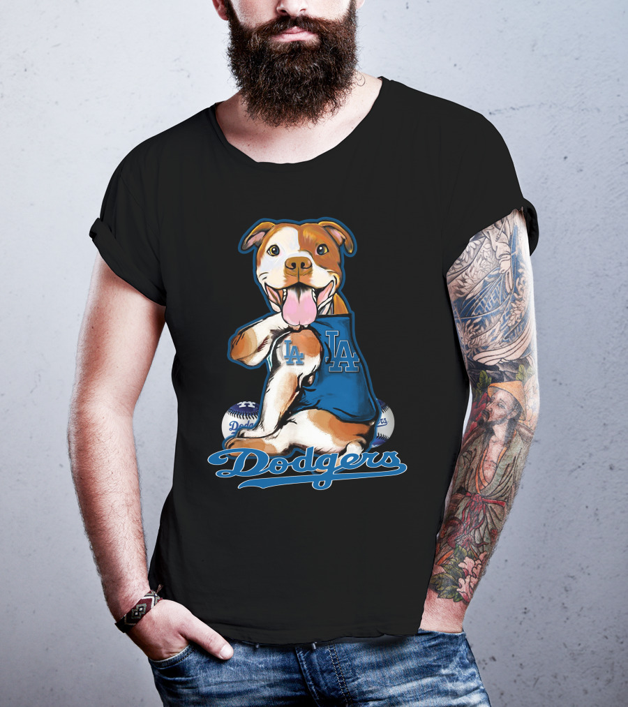 Pittbull LA Dodgers Baseball T-Shirt