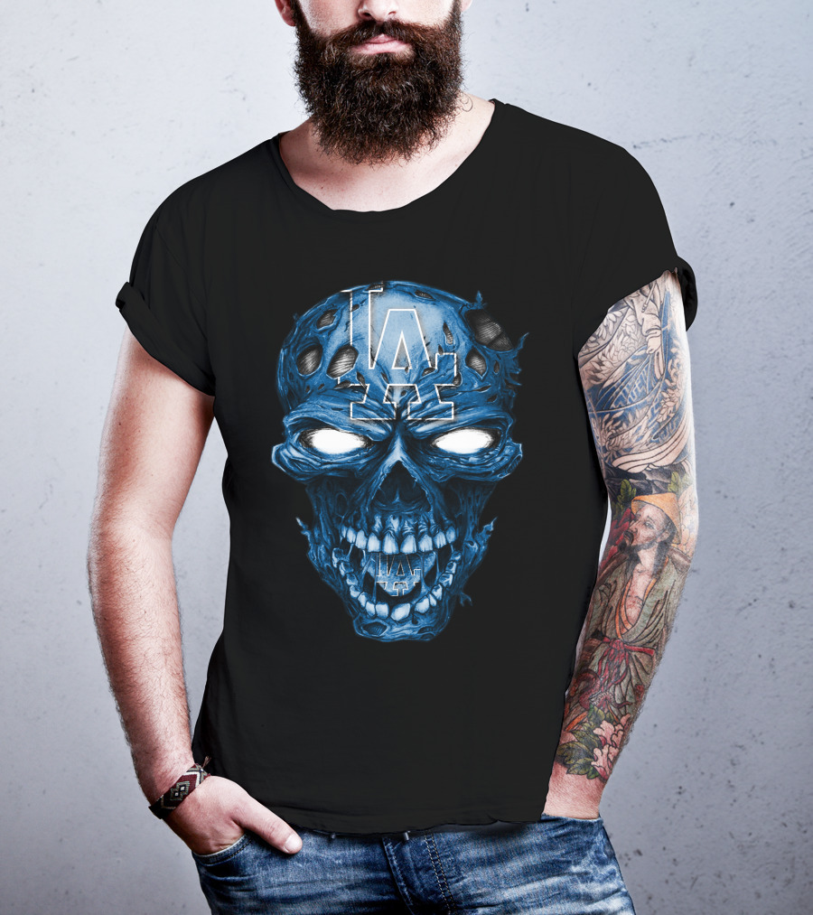 Los Angeles Dodgers Skull T-Shirt