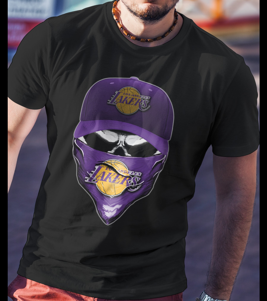 Los Angeles Lakers Skull Cap Bandana T-Shirt