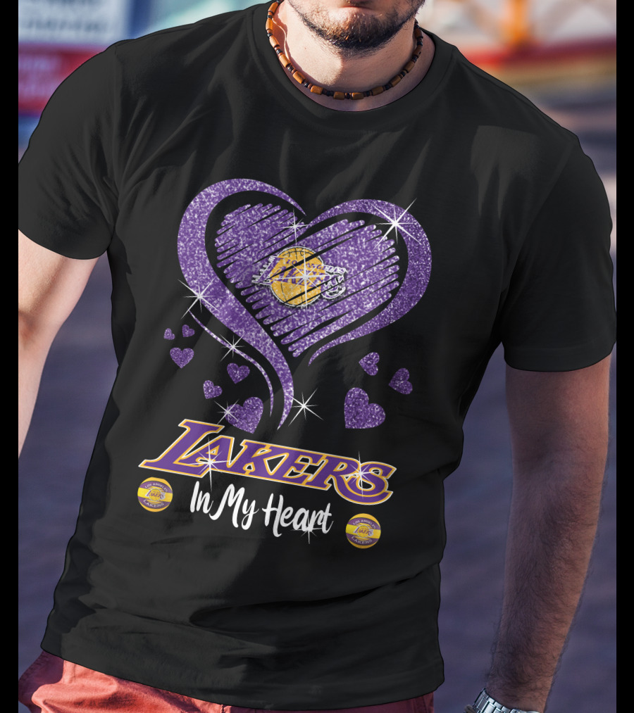 Lakers In My Heart Los Angeles Lakers T-Shirt