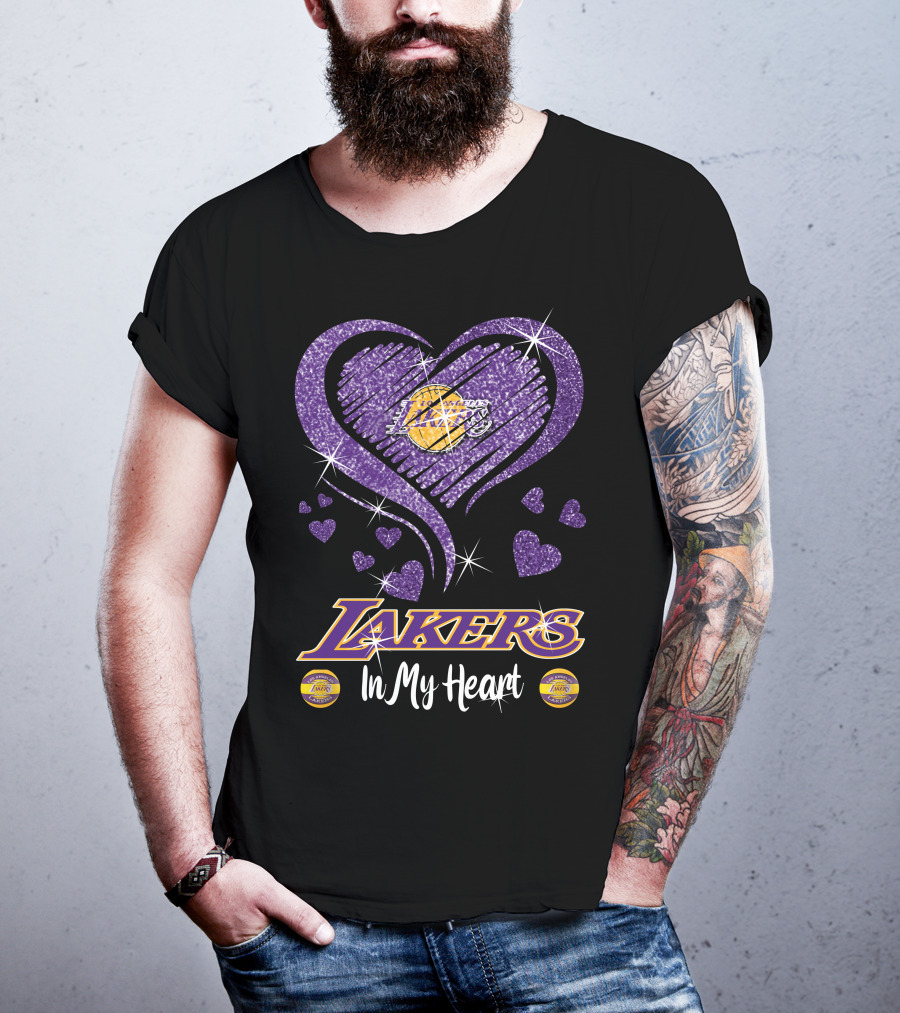 Lakers In My Heart Los Angeles Lakers T-Shirt