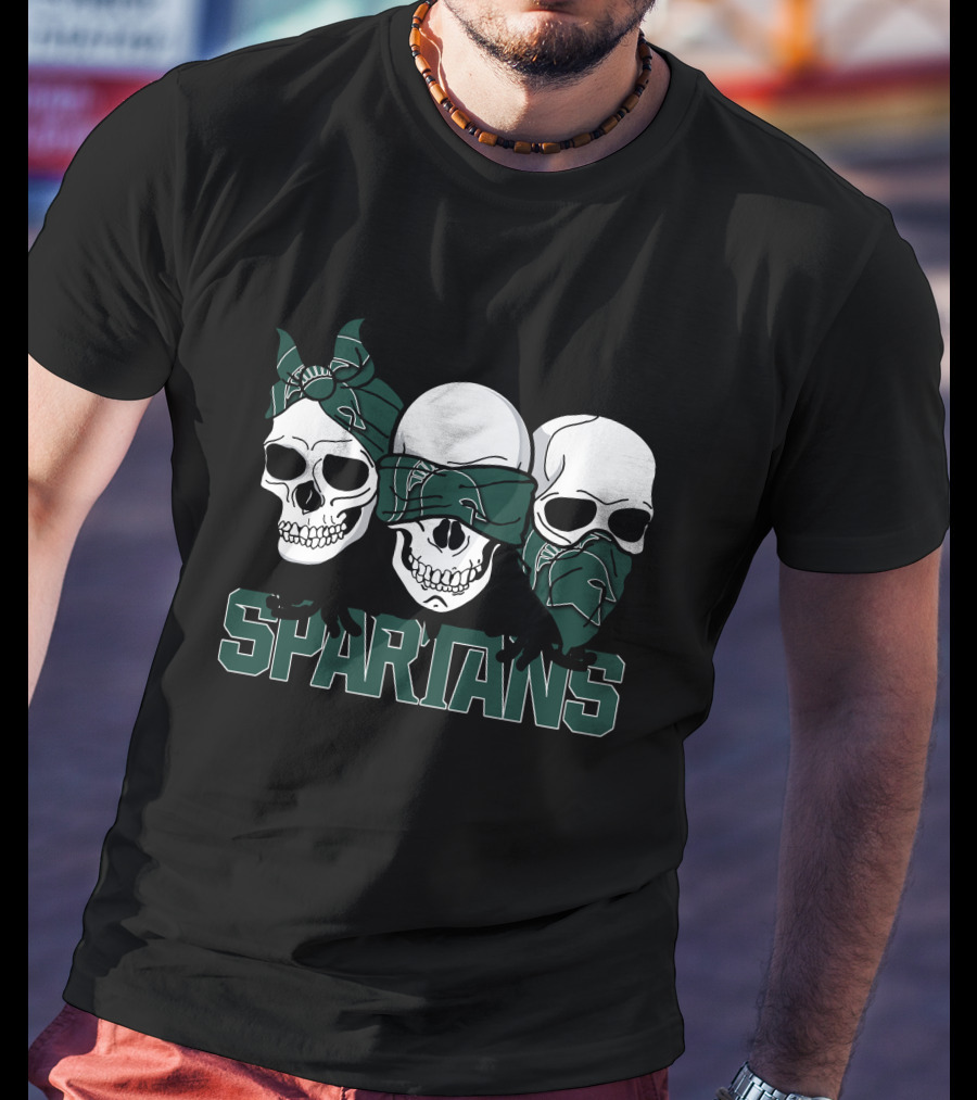 Spartans Three Skull Bandana T-Shirt