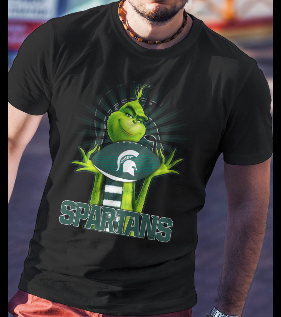 Grinch Spartans Football Michigan State T-Shirt