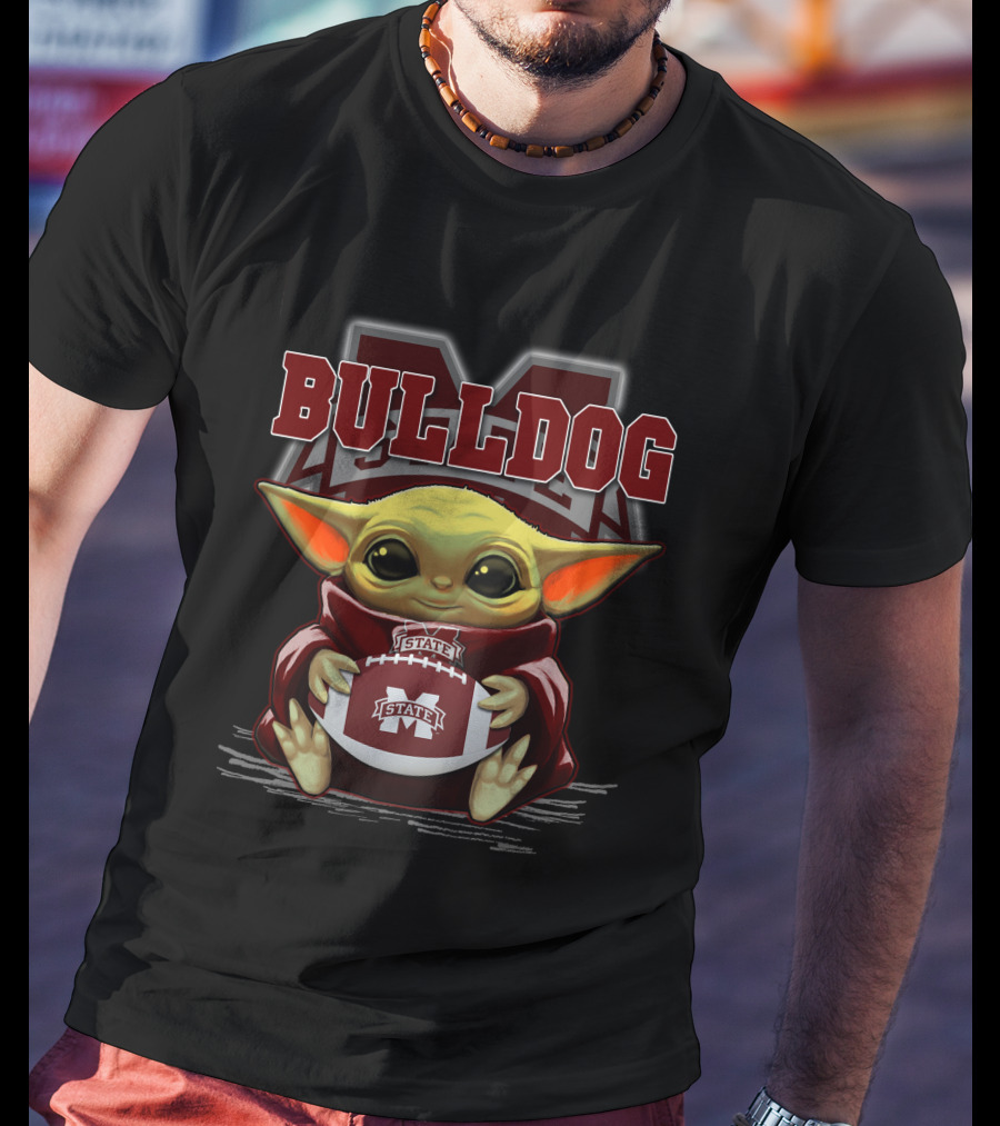 Yoda Mississippi State Bulldog Football Fan T-Shirt