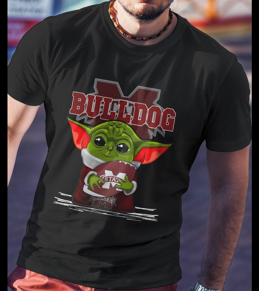 Bulldog Yoda Mississippi State Football T-Shirt