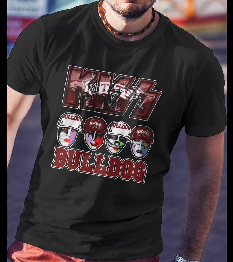Kiss Mississippi State University Bulldogs Bulldog T-Shirt