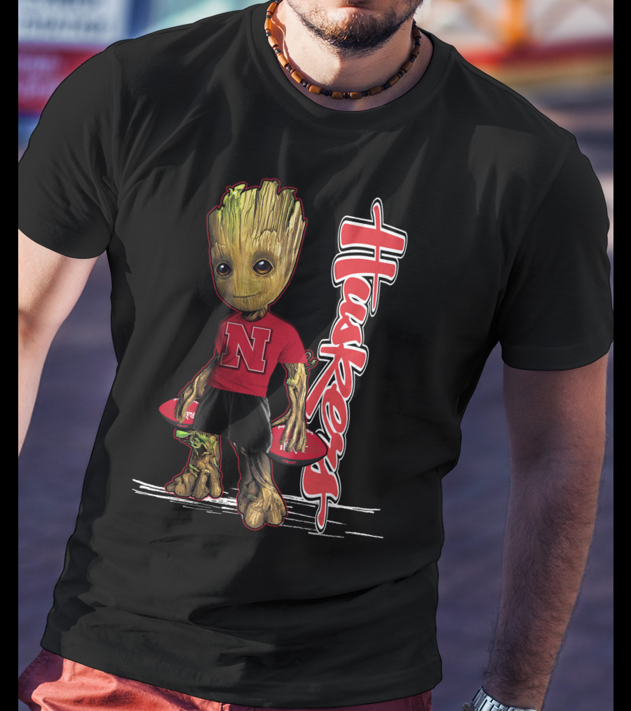 Groot Huskers Nebraska Cornhuskers N T-Shirt