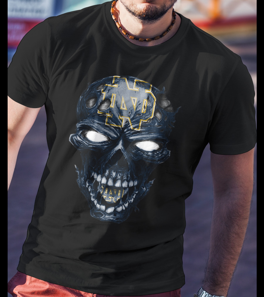 Skull ND Fighting Irish T-Shirt