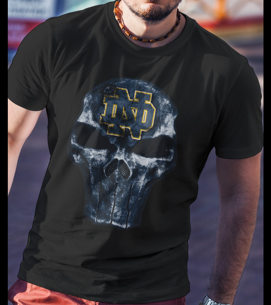 Notre Dame Fighting Irish ND Skull Emblem T-Shirt