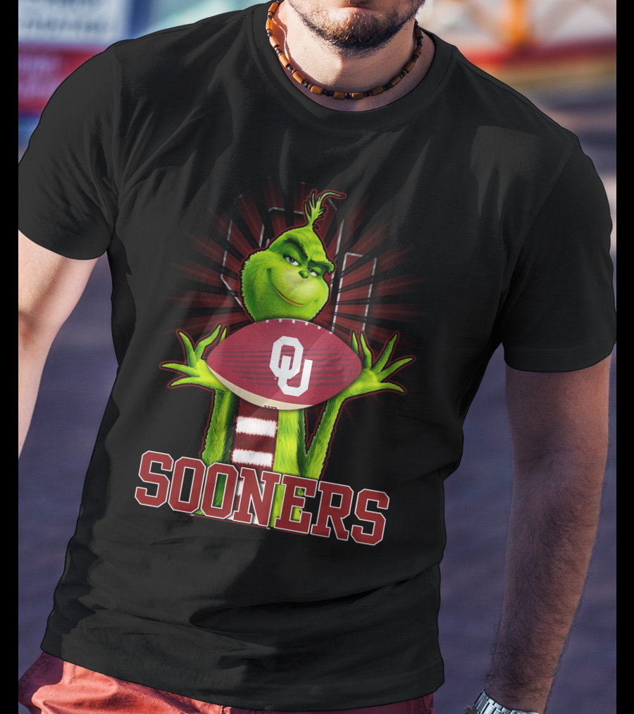 Grinch OU Sooners Football T-Shirt