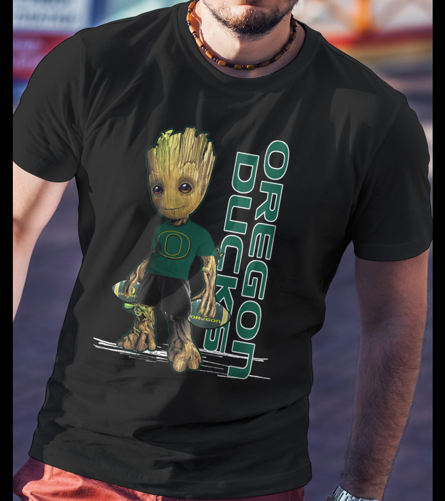 Groot Oregon Ducks Football T-Shirt