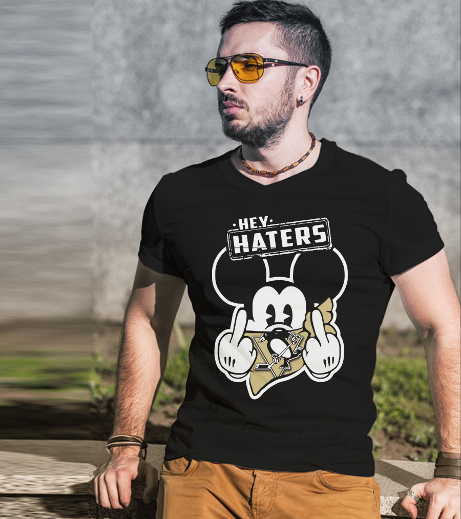 Hey Haters Mick Pittsburgh Penguins T-Shirt