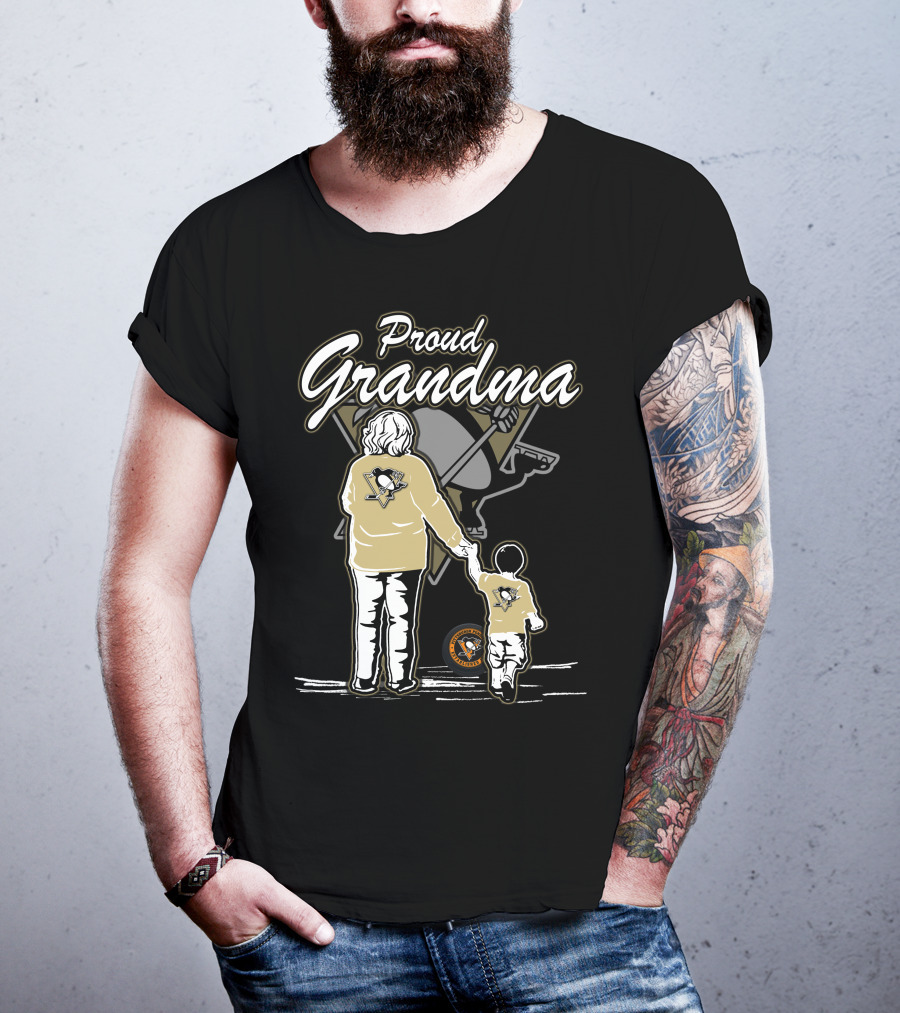 Proud Grandma Pittsburgh Penguins Family T-Shirt