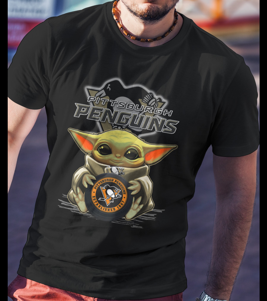 Pittsburgh Penguins Baby Yoda Established 1967 T-Shirt