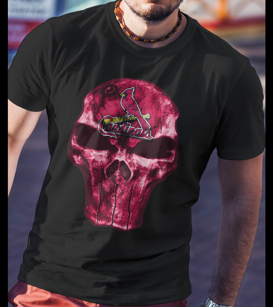 Skull St. Louis Cardinals Punisher T-Shirt