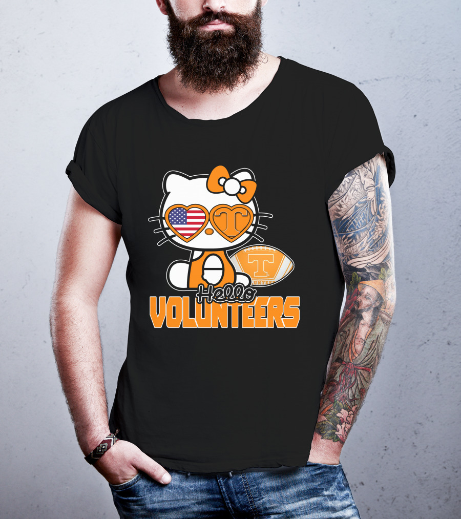 Hello Kitty Tennessee Volunteers Football USA T-Shirt