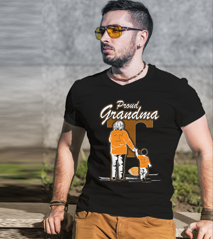 Proud Grandma Tennessee Volunteers Football T-Shirt