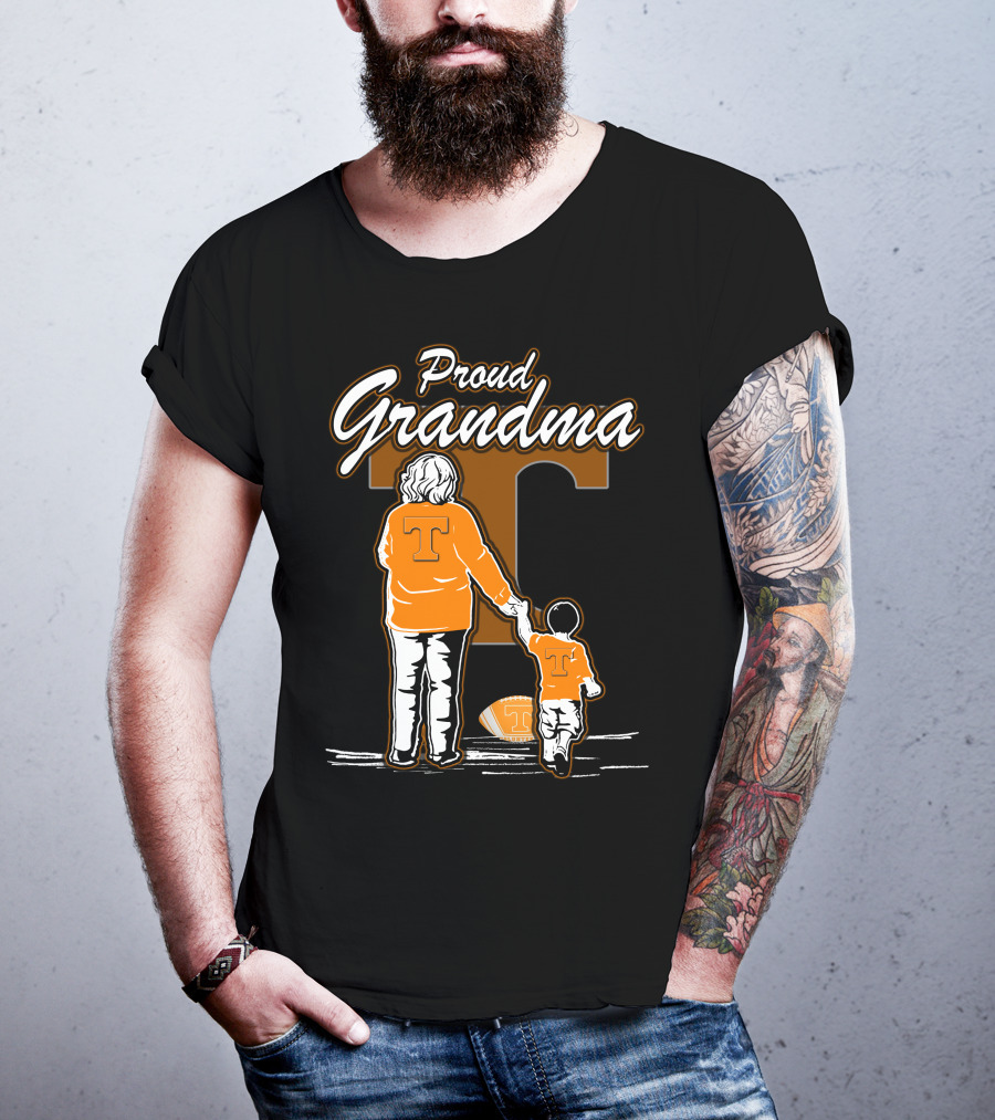 Proud Grandma Tennessee Volunteers Football T-Shirt