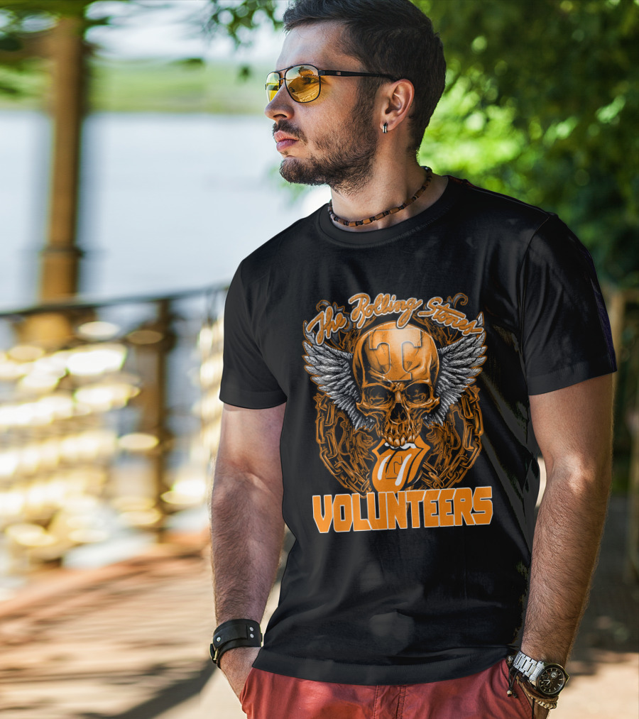 The Rolling Stones Volunteers Skull With Wings And Tennessee T-Shirt