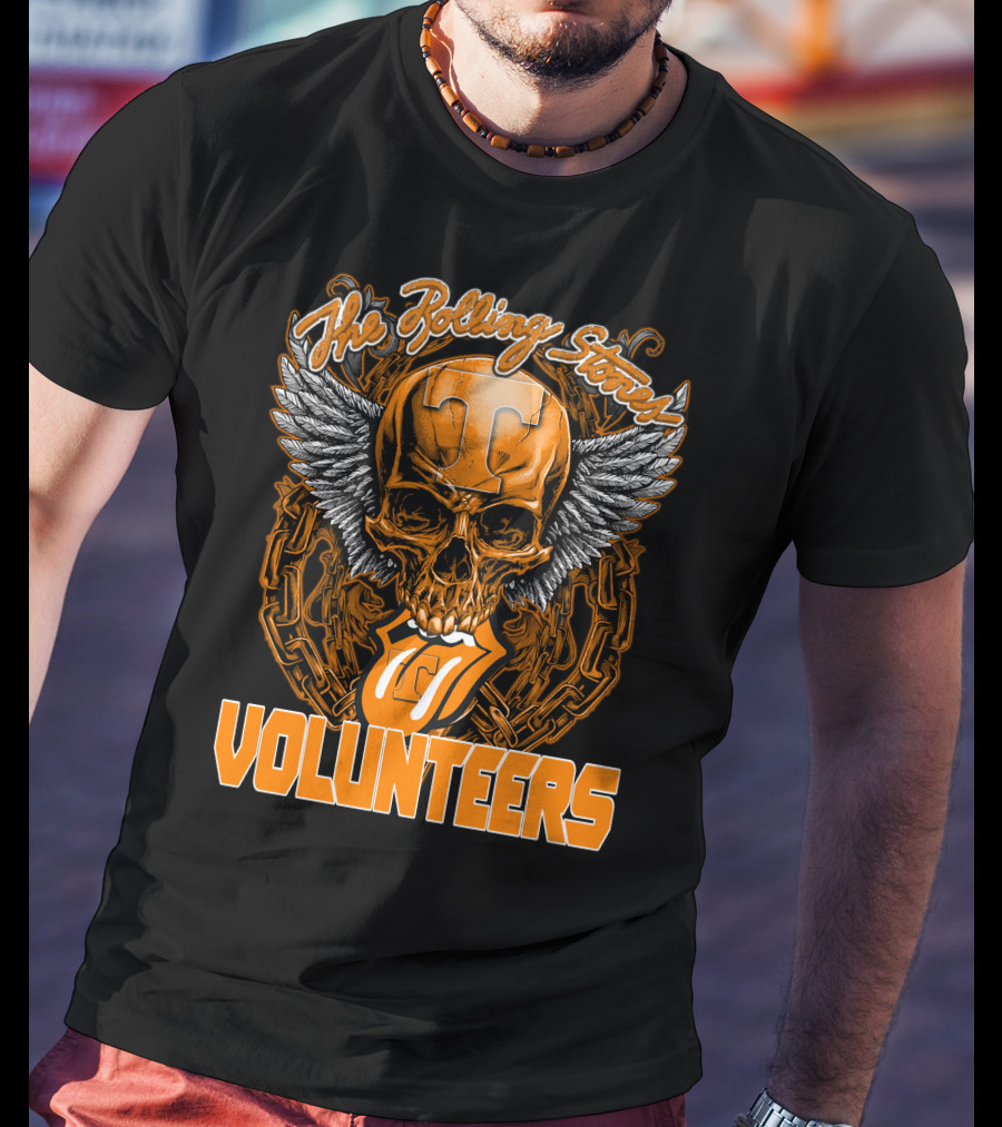 The Rolling Stones Volunteers Skull With Wings And Tennessee T-Shirt